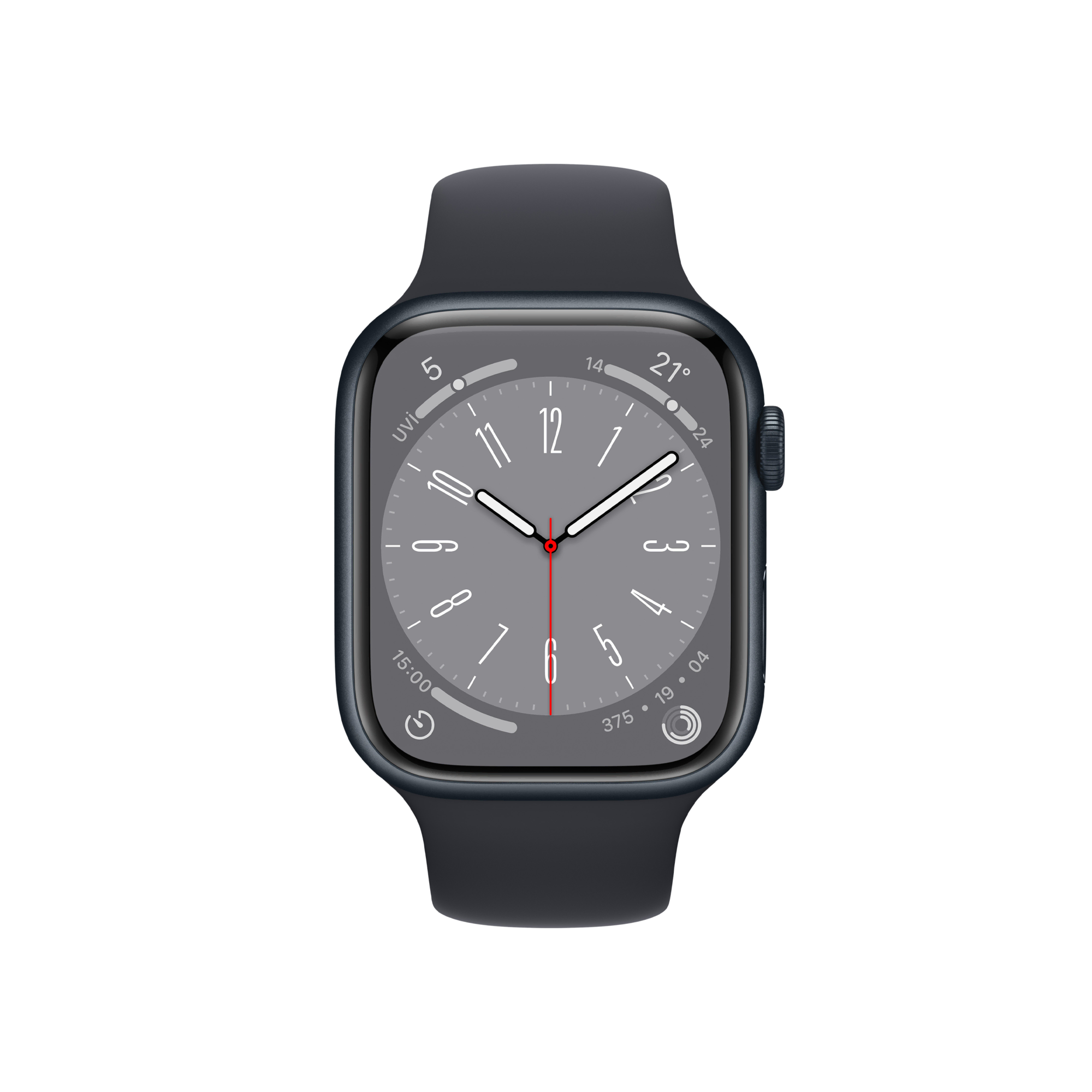 Apple Watch Series 8, 45mm Gece Yarısı Akıllı Saat