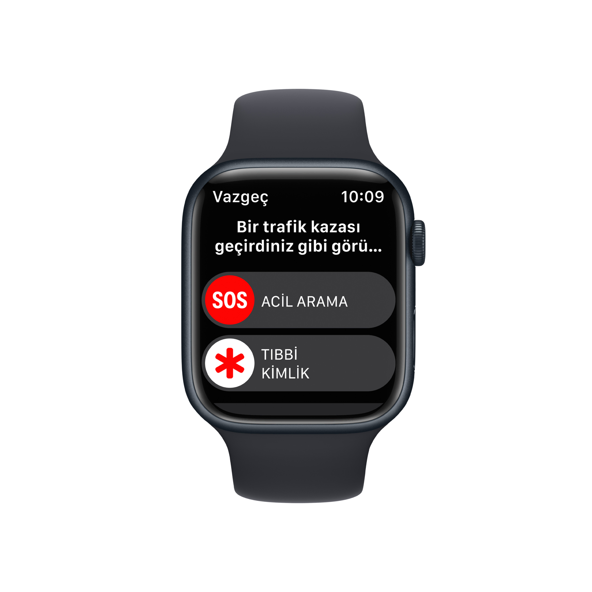 Apple Watch Series 8, 45mm Gece Yarısı Akıllı Saat