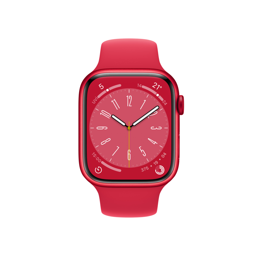 Apple Watch Series 8, 45mm Kırmızı Akıllı Saat