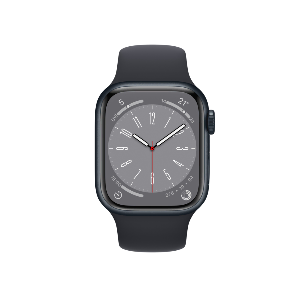 Apple Watch Series 8, 41mm Gece Yarısı Akıllı Saat