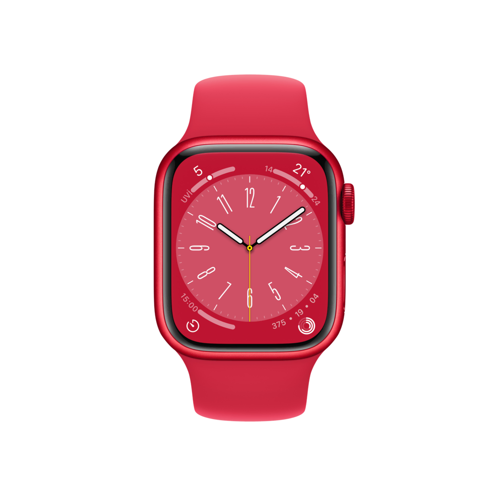 Apple Watch Series 8, 41mm Kırmızı Akıllı Saat