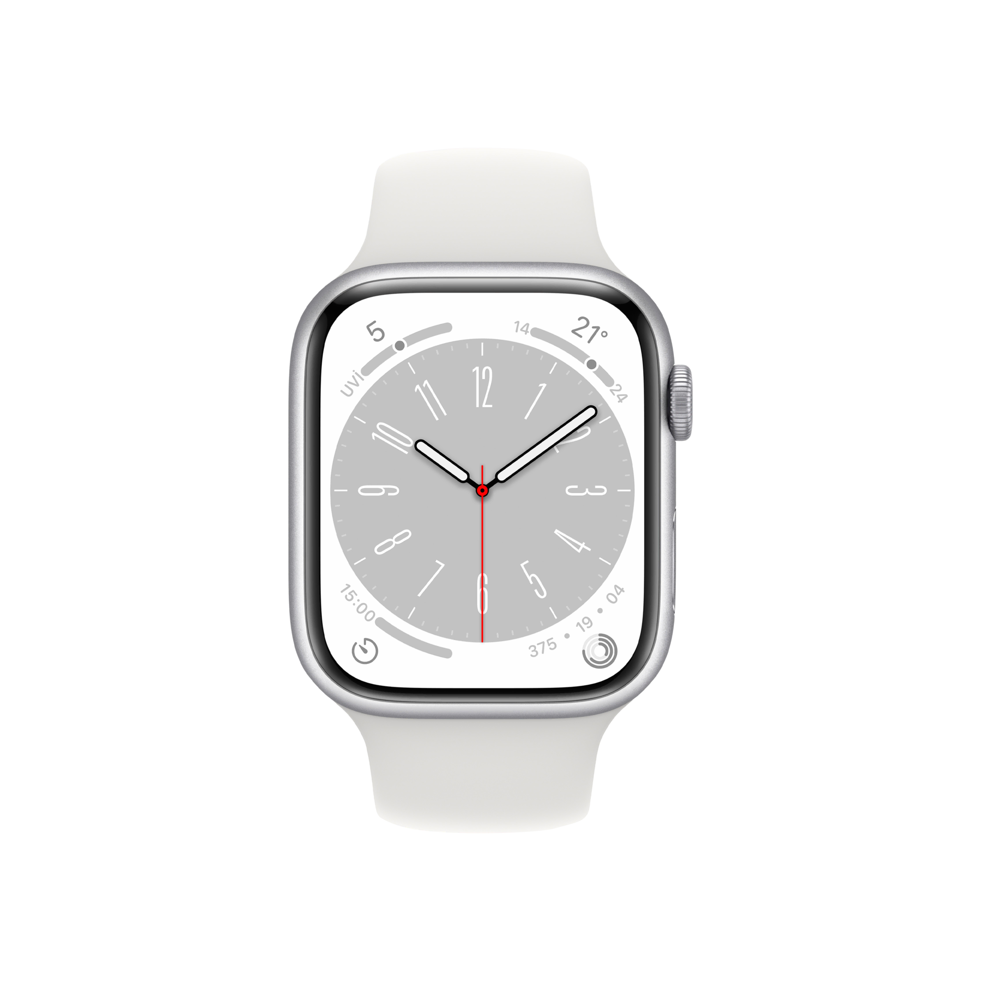 Apple Watch Series 8, 45mm Gümüş Akıllı Saat
