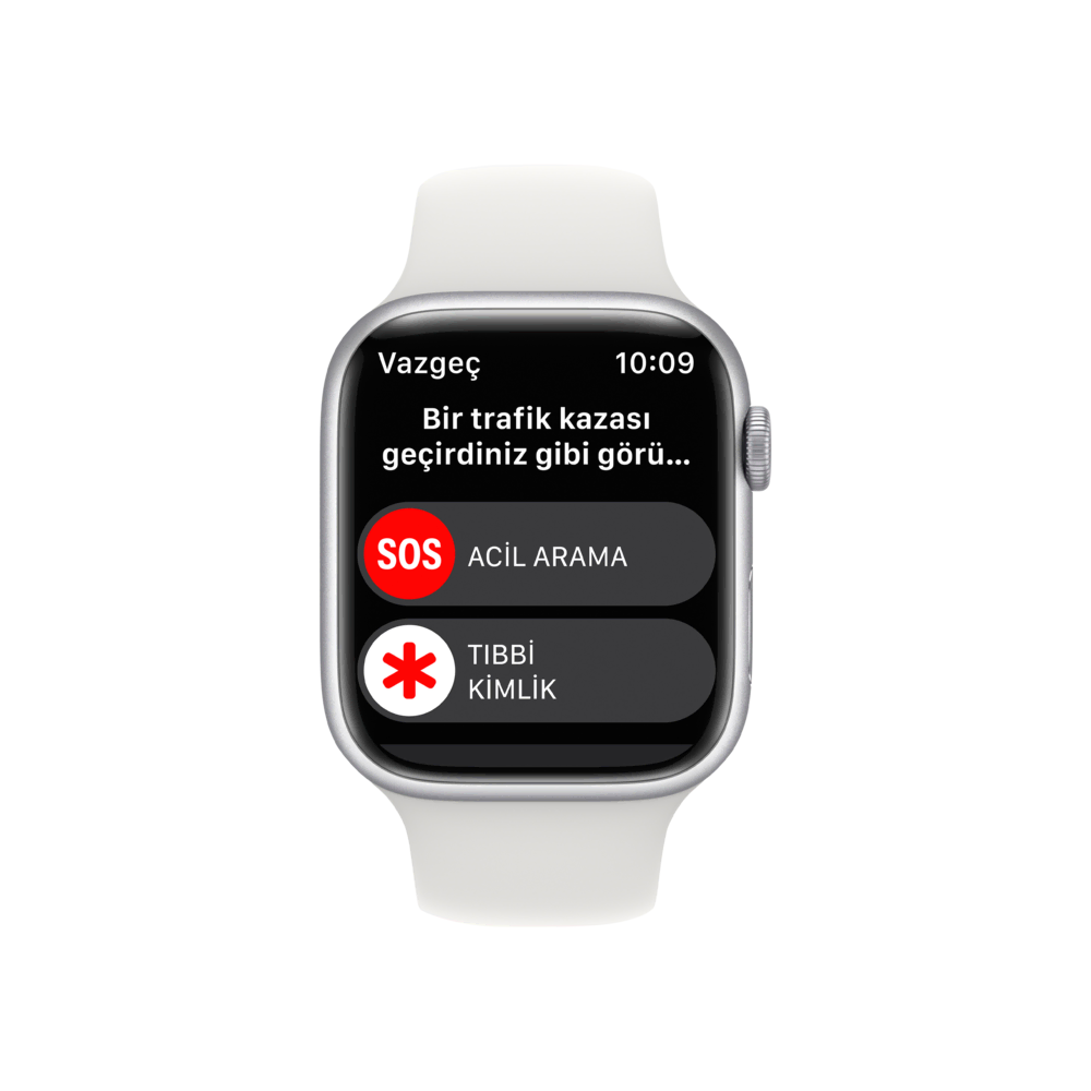 Apple Watch Series 8, 45mm Gümüş Akıllı Saat
