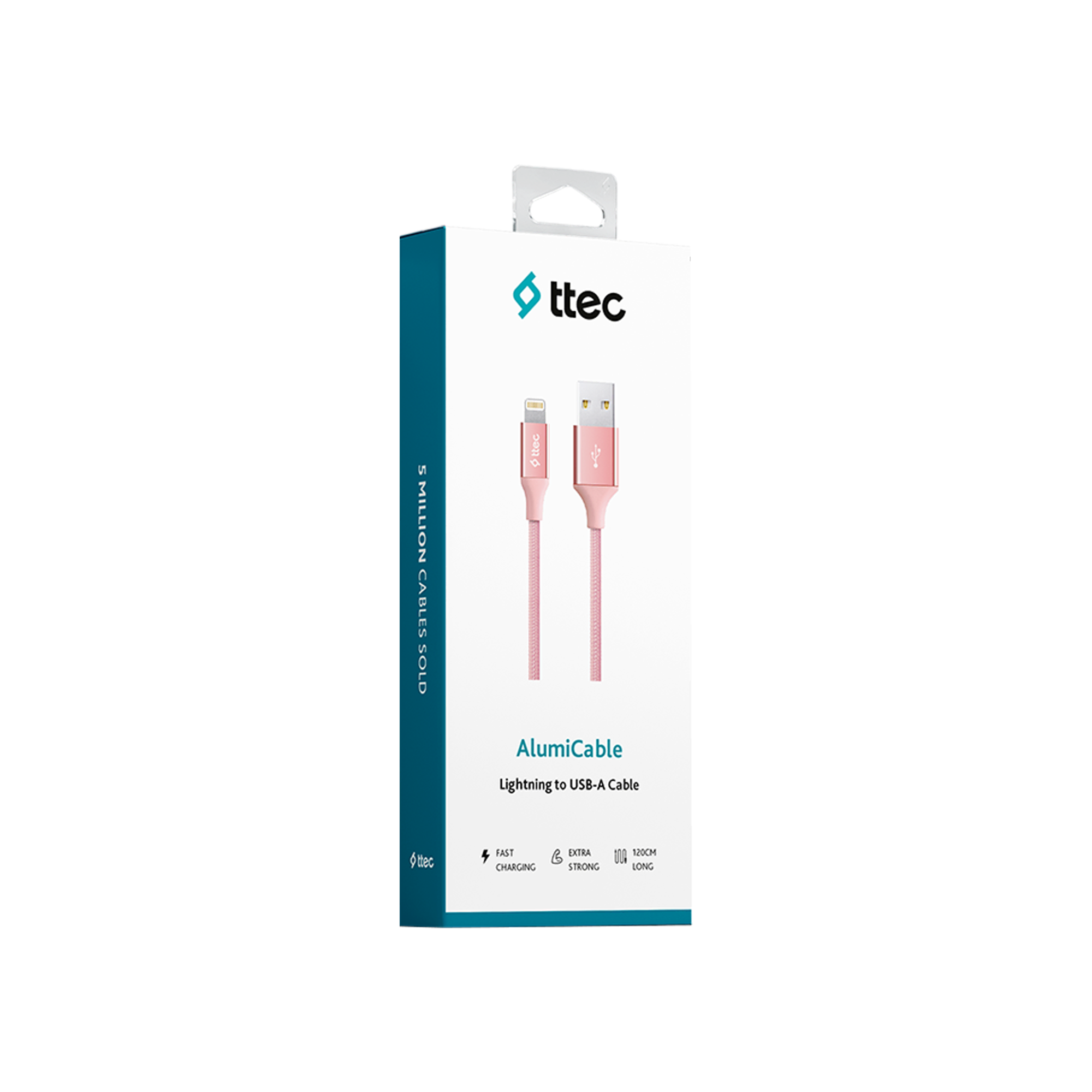 Ttec AlumiCable iPh. Şarj Kablosu Roze Şarj Kabloları