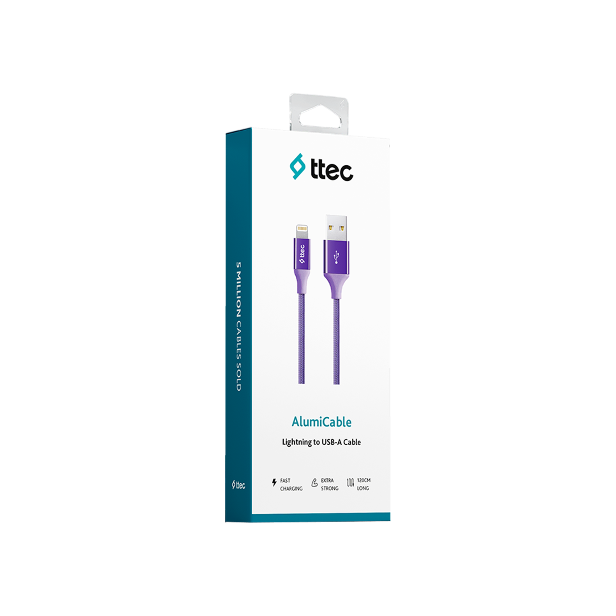 Ttec AlumiCable iPh. Şarj Kablosu Mor Şarj Kabloları