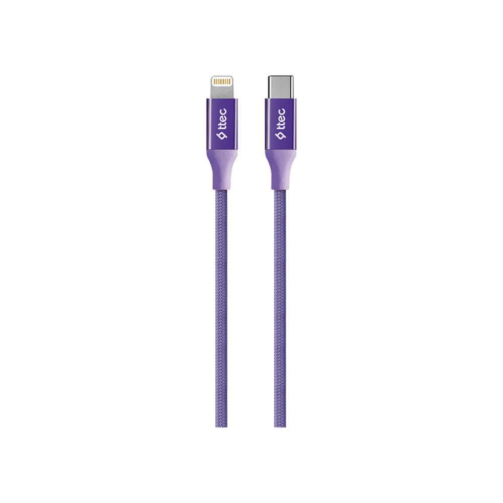 Ttec AlumiCable Typec-Lightng Kablo Mor Şarj Kabloları
