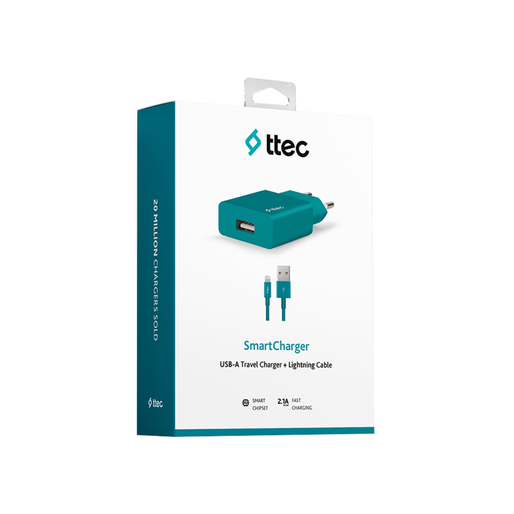 Ttec SmartCharger Adaptör+Lightng Trkuaz Şarj Cihazları