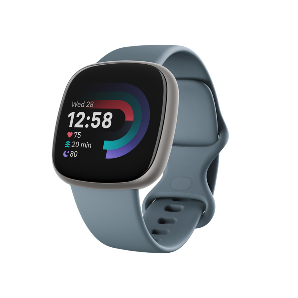Fitbit Versa 4 Platinyum/Deniz Mavisi Akıllı Bileklik