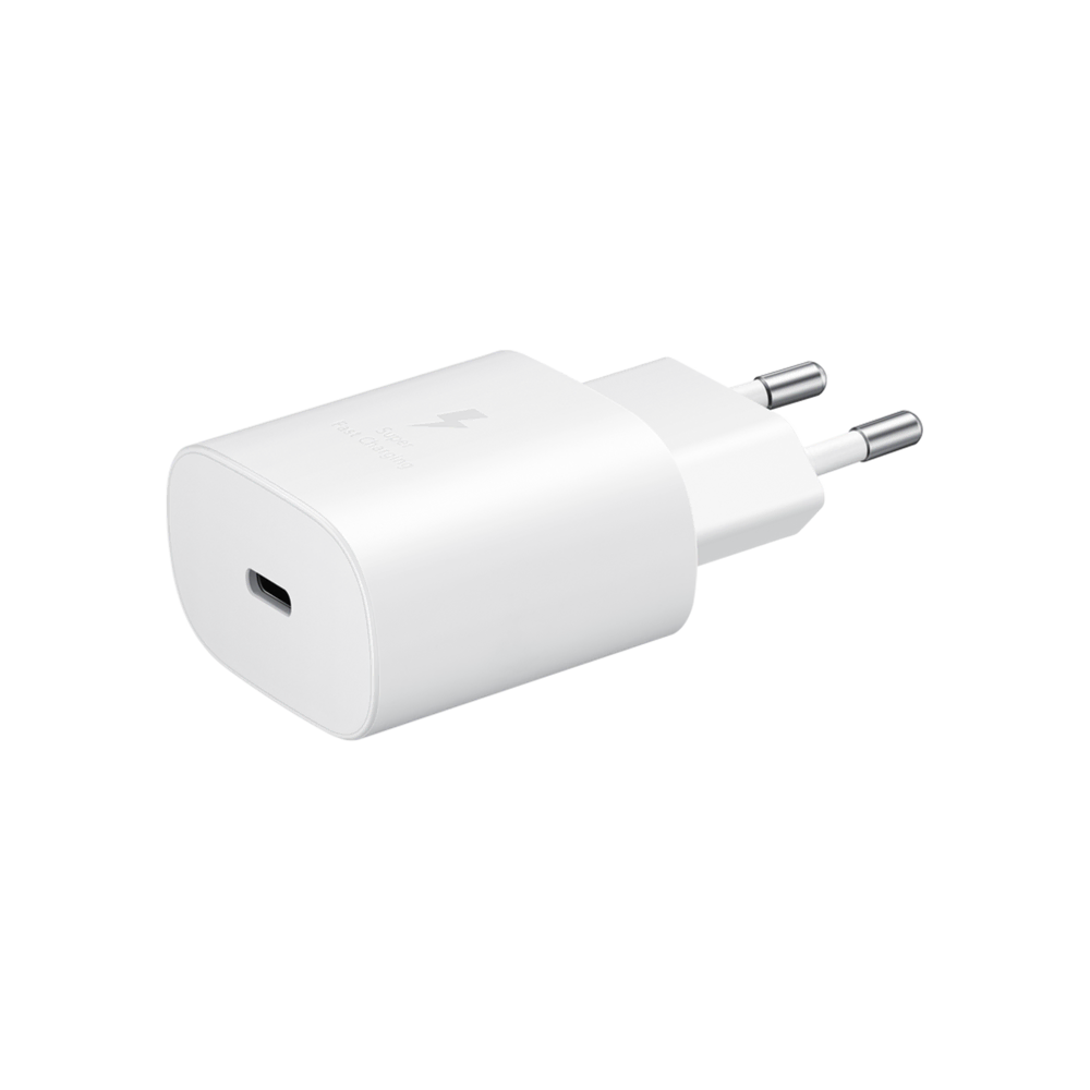 Samsung TypeC Hızlı ŞarjAdaptör25W-Beyaz Şarj Cihazları