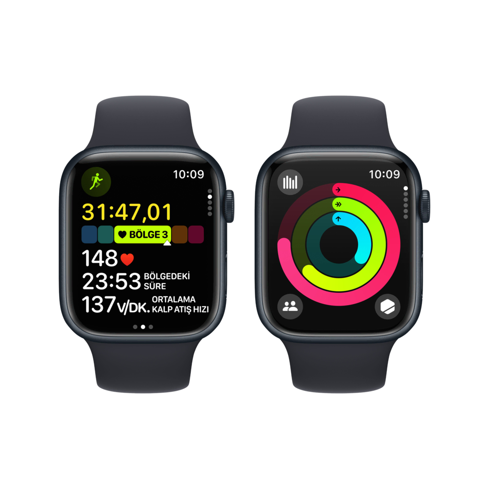 Apple Watch S9  41mm Gece Yarısı SB S/M Akıllı Saat
