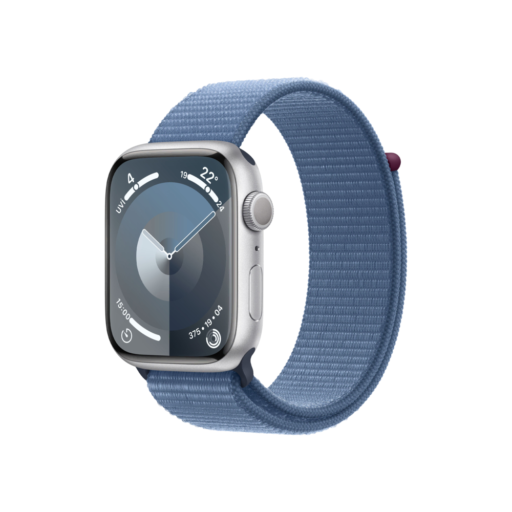 Apple Watch S9  41mm Gümüş   Kış Mavi SL Akıllı Saat