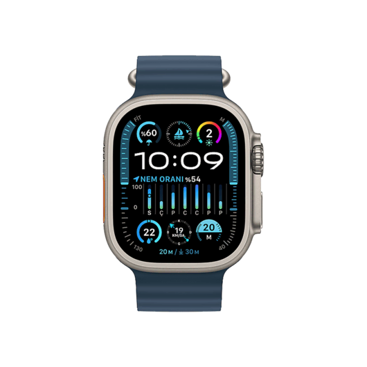Apple Watch Ultra 2, 49mm Okyanus Mavisi Akıllı Saat