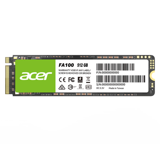 Acer FA100 PCIe NVMe 512GB Çevre Birimleri
