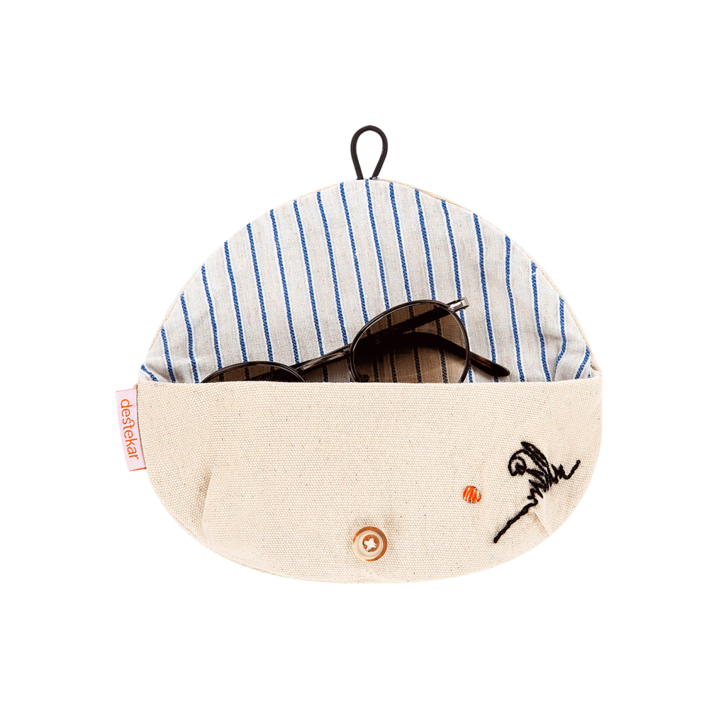 destekar Gözlük Kılıfı Oval Mavi UmutKent Koleksiyonu Ürünleri