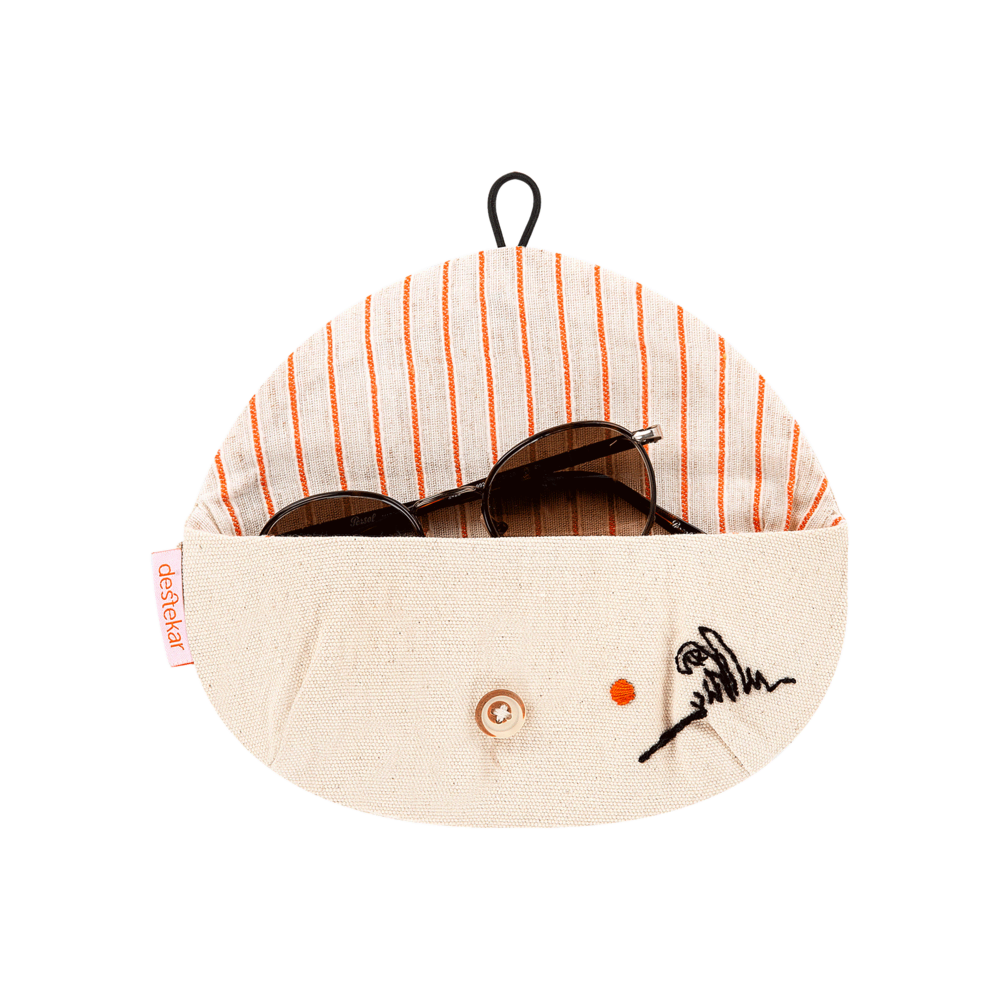 destekar Gözlük Kılıfı Oval Kırmızı UmutKent Koleksiyonu Ürünleri