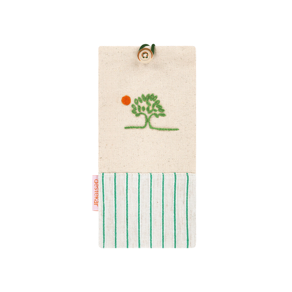 destekar Gözlük Kılıfı Yeşil Çizgili UmutKent Koleksiyonu Ürünleri