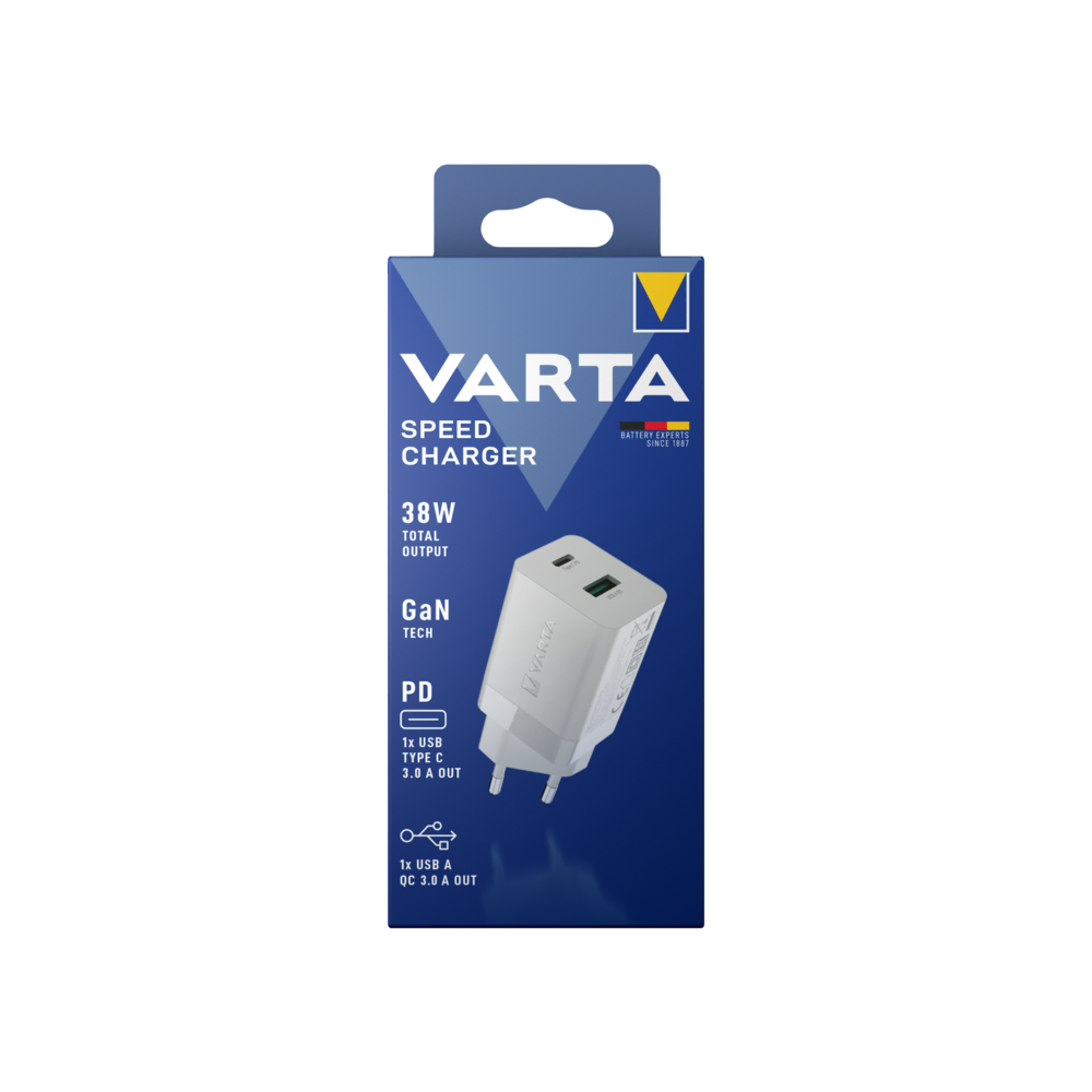 VARTA Hızlı Şarj Adaptör 38W Şarj Cihazları
