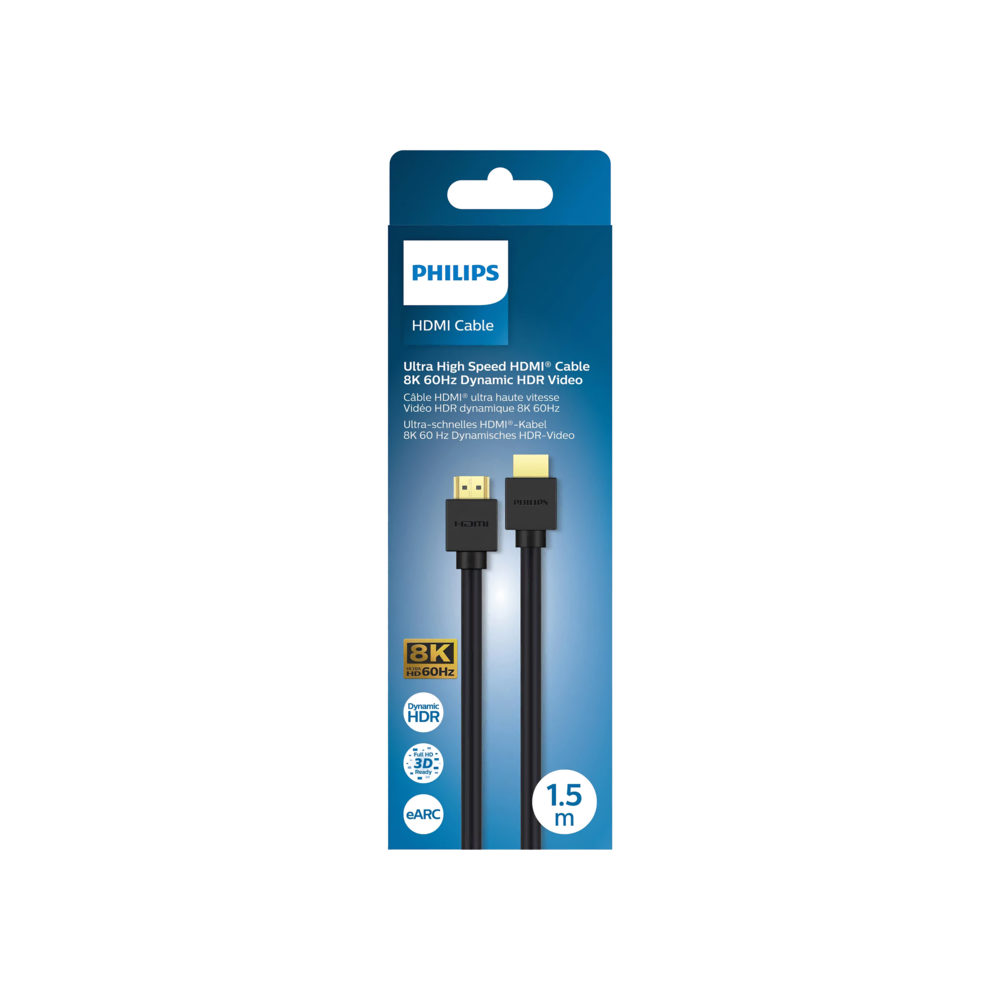 Philips HDMI 2.1 Kablo 1.5m Çevre Birimleri