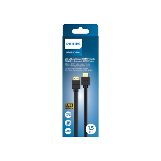Philips HDMI 2.1 Kablo 1.5m Çevre Birimleri