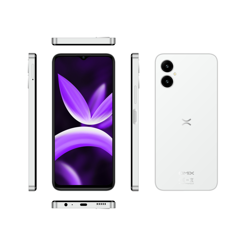 OMIX X5 4/128GB Beyaz Android Telefon Modelleri