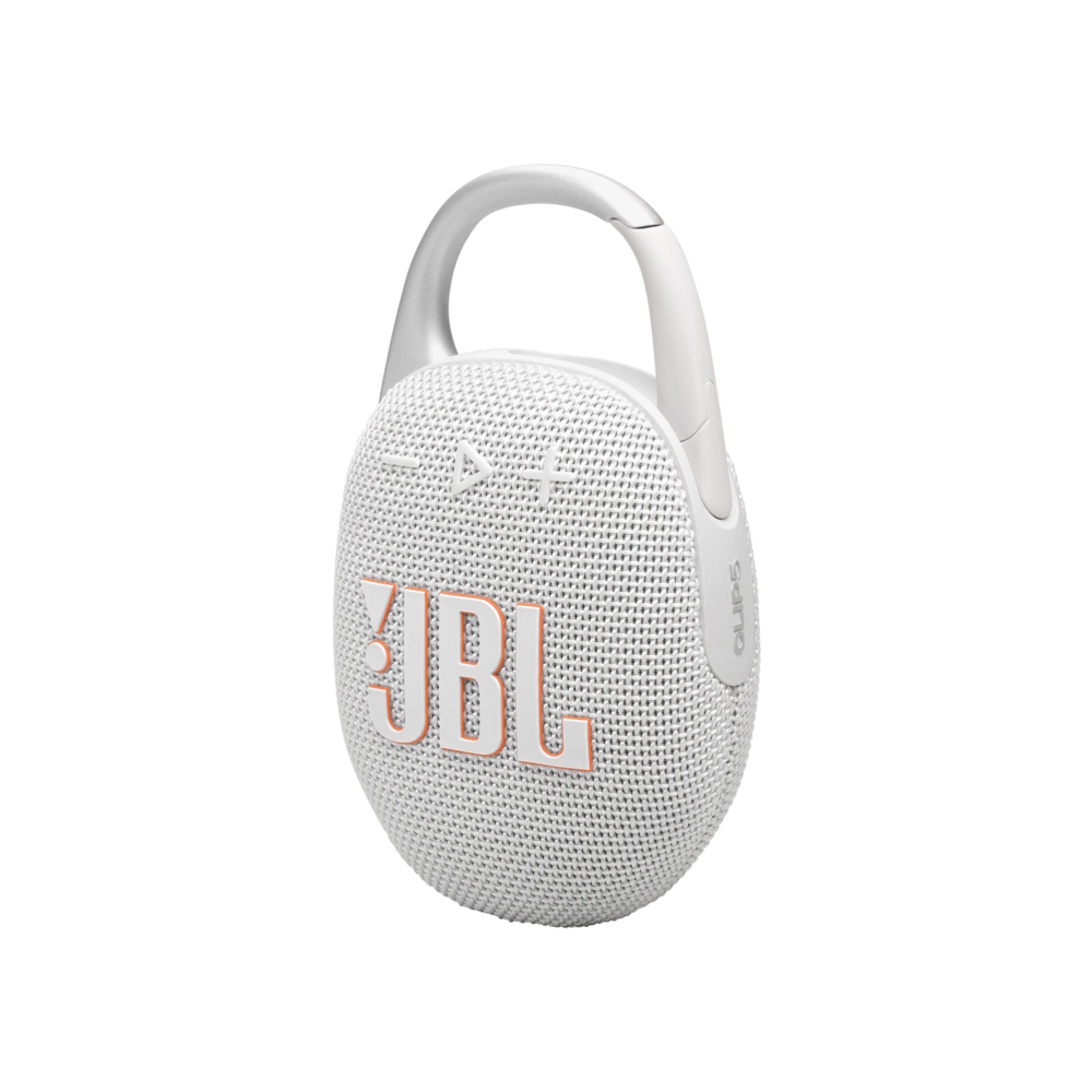 JBL Clip5 Bluetooth Hoparlör IP67 Beyaz Hoparlör