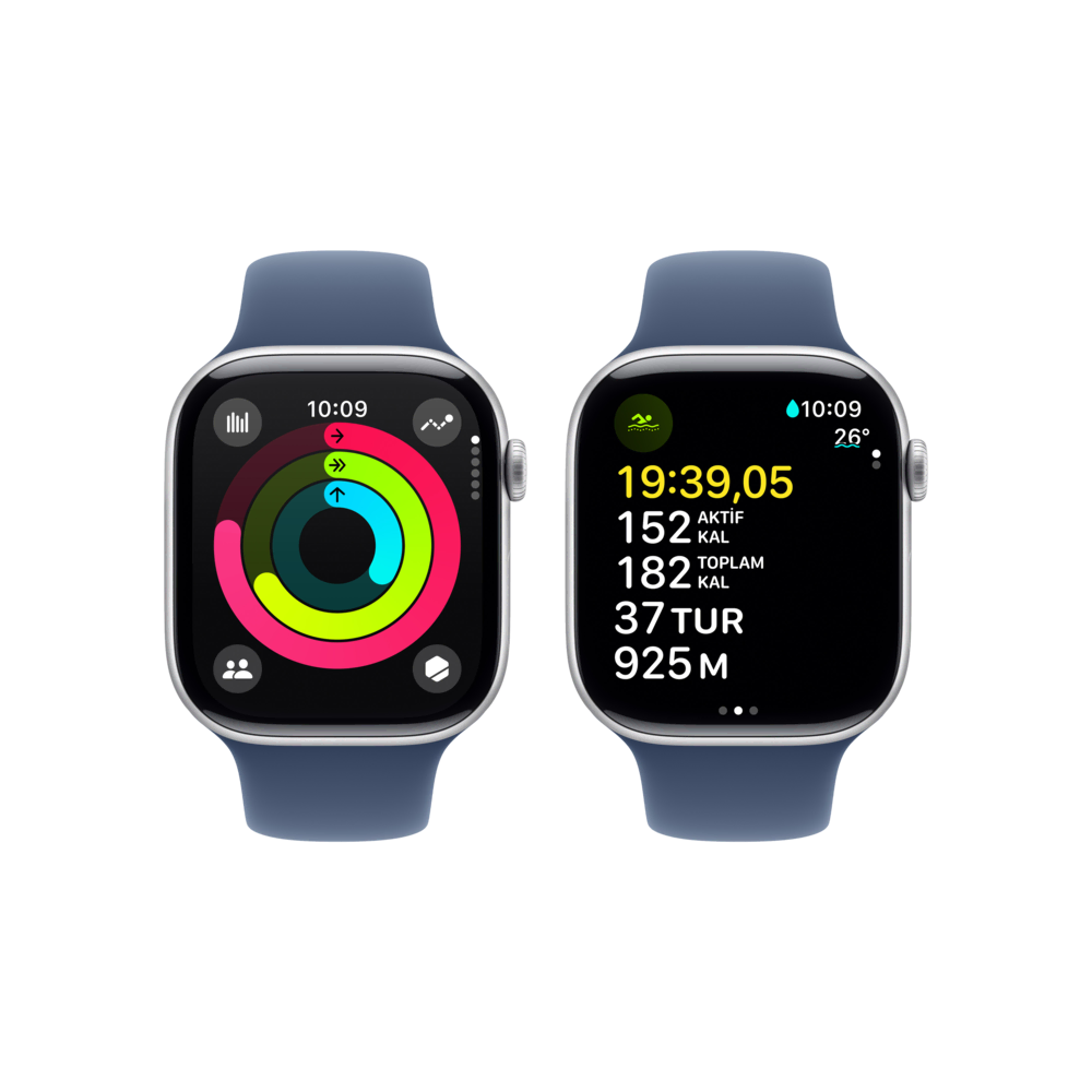 Apple Watch 10 GPS 46mm Gümüş SB-S/M Akıllı Saat