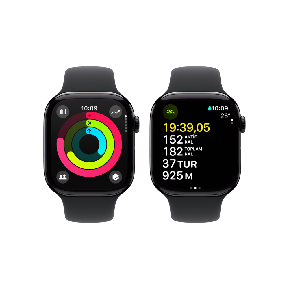Apple Watch 10 GPS 46mm Siyah SB-S/M Akıllı Saat