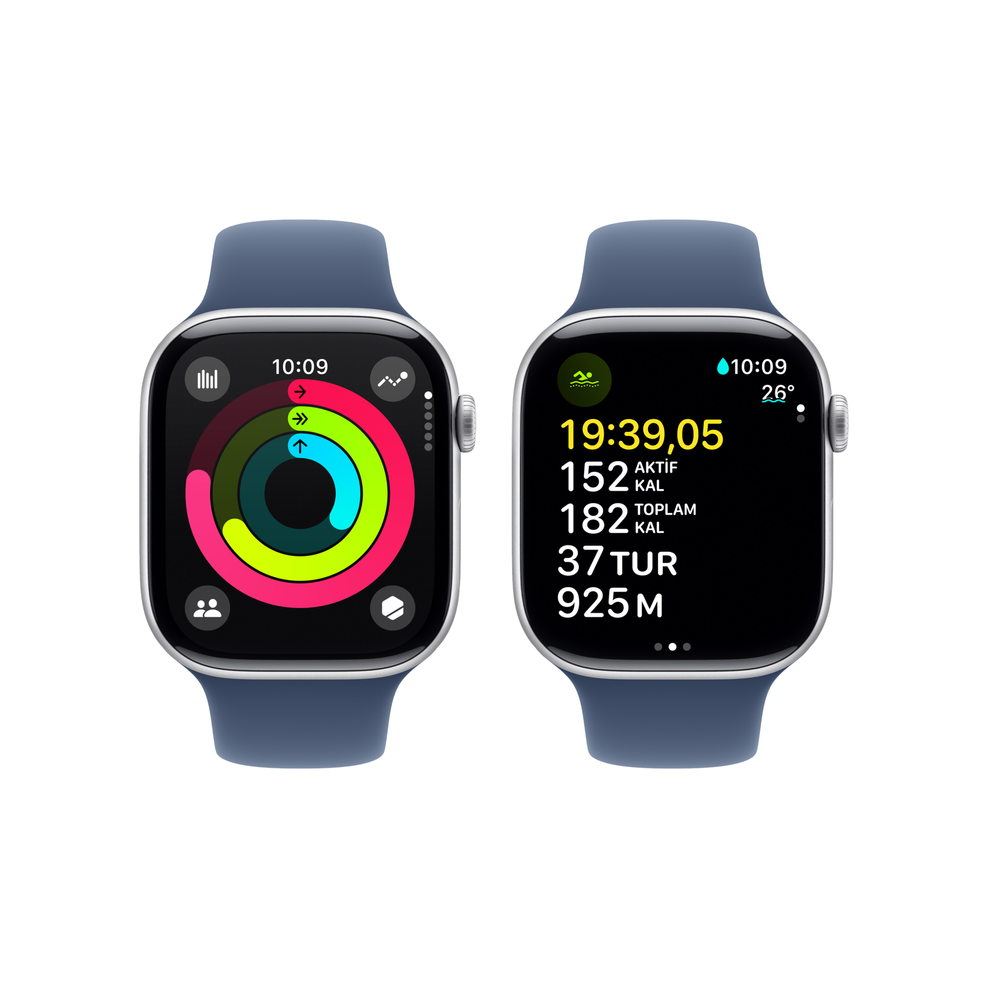 Apple Watch 10 GPS 42mm Gümüş SB-M/L Akıllı Saat