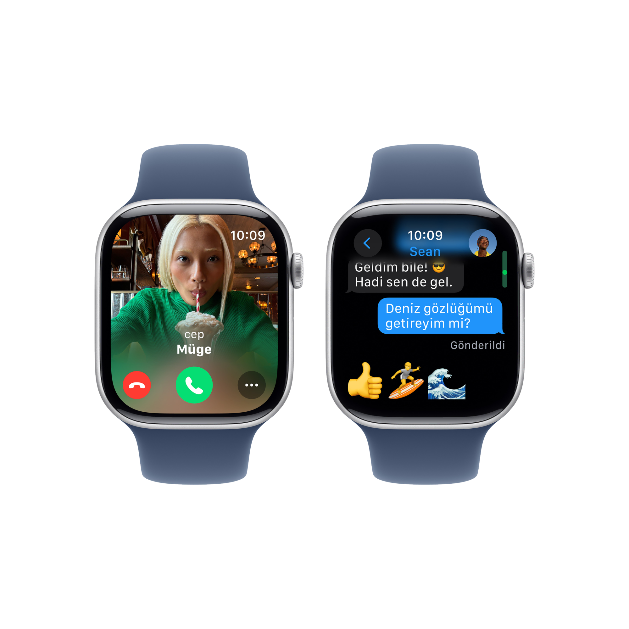 Apple Watch 10 GPS 42mm Gümüş SB-M/L Akıllı Saat