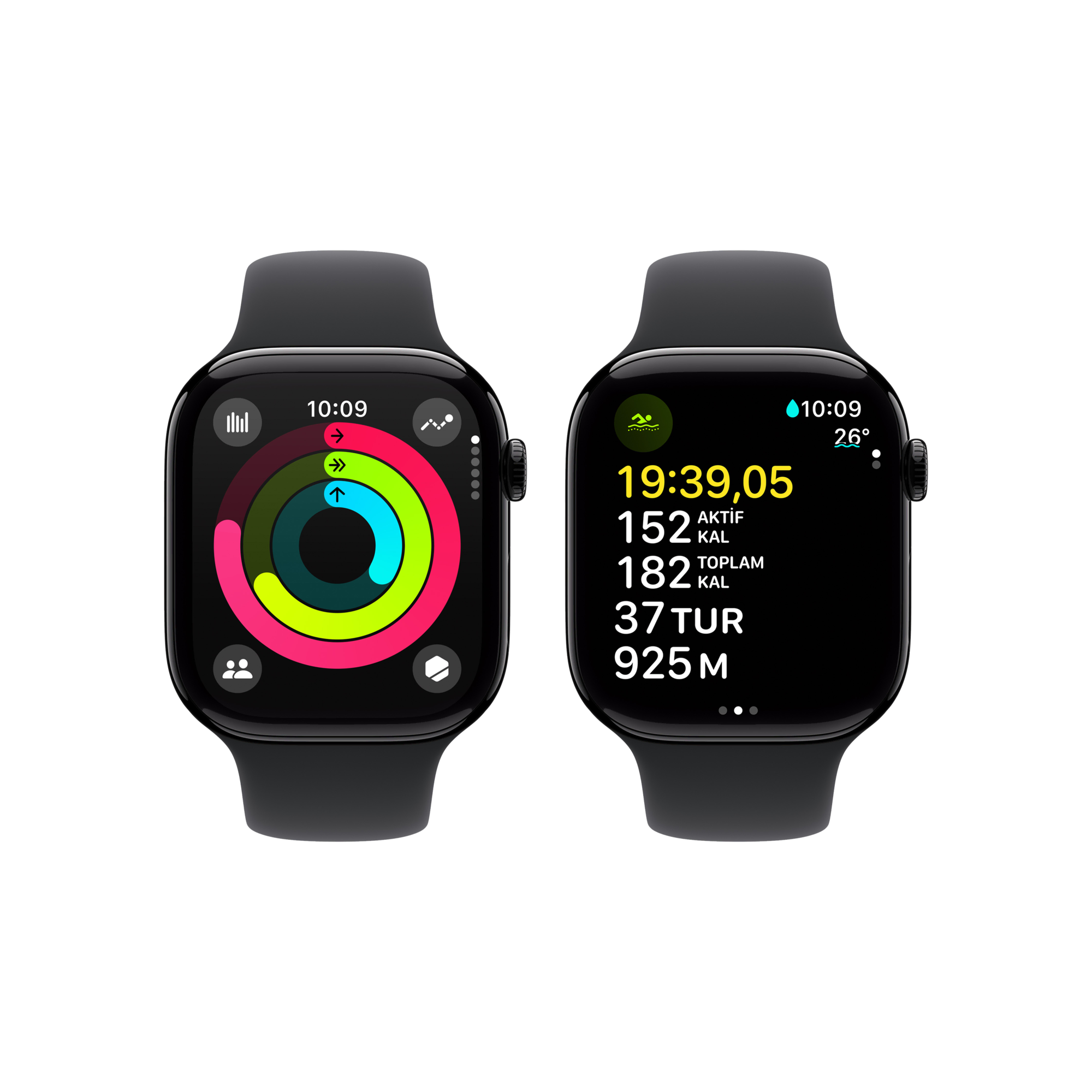 Apple Watch 10 GPS 42mm Siyah SB-M/L Akıllı Saat