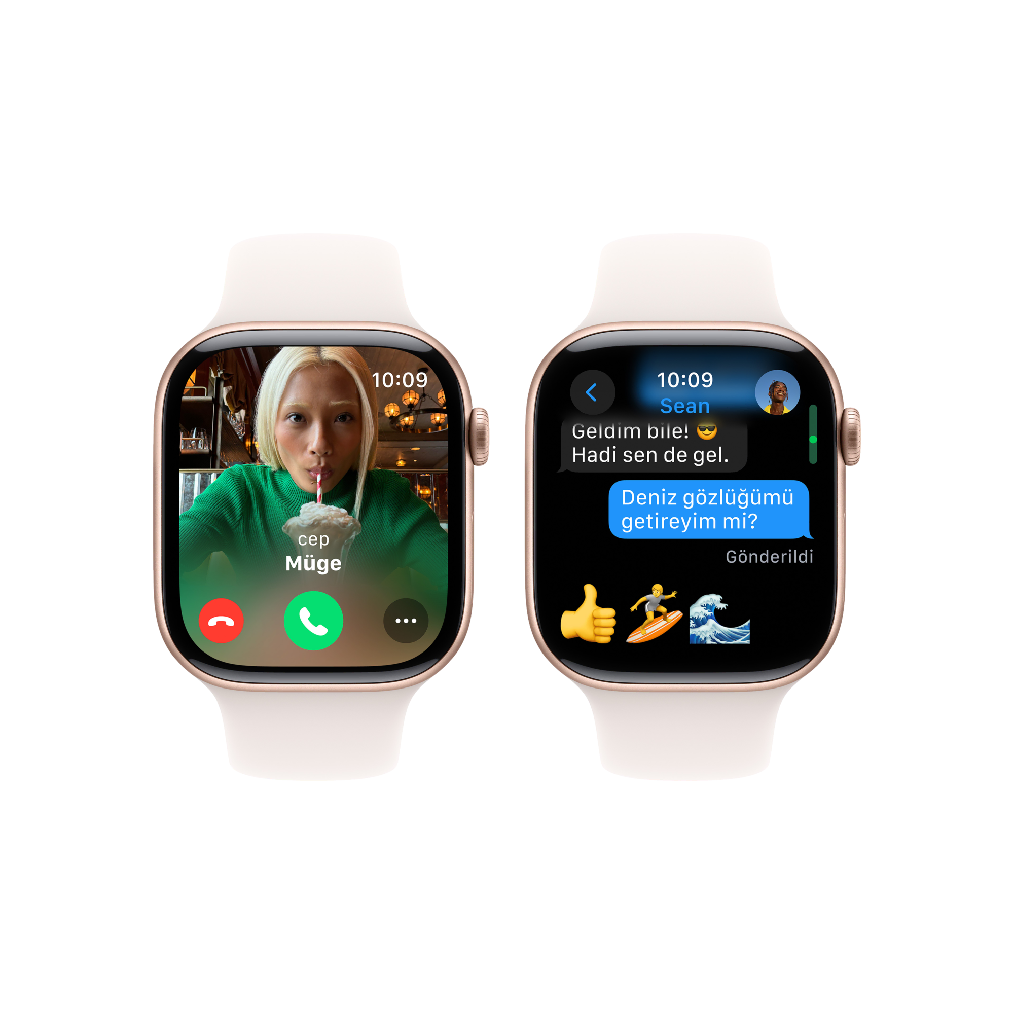 Apple Watch 10 GPS 42mm Altın S. SB-M/L Akıllı Saat