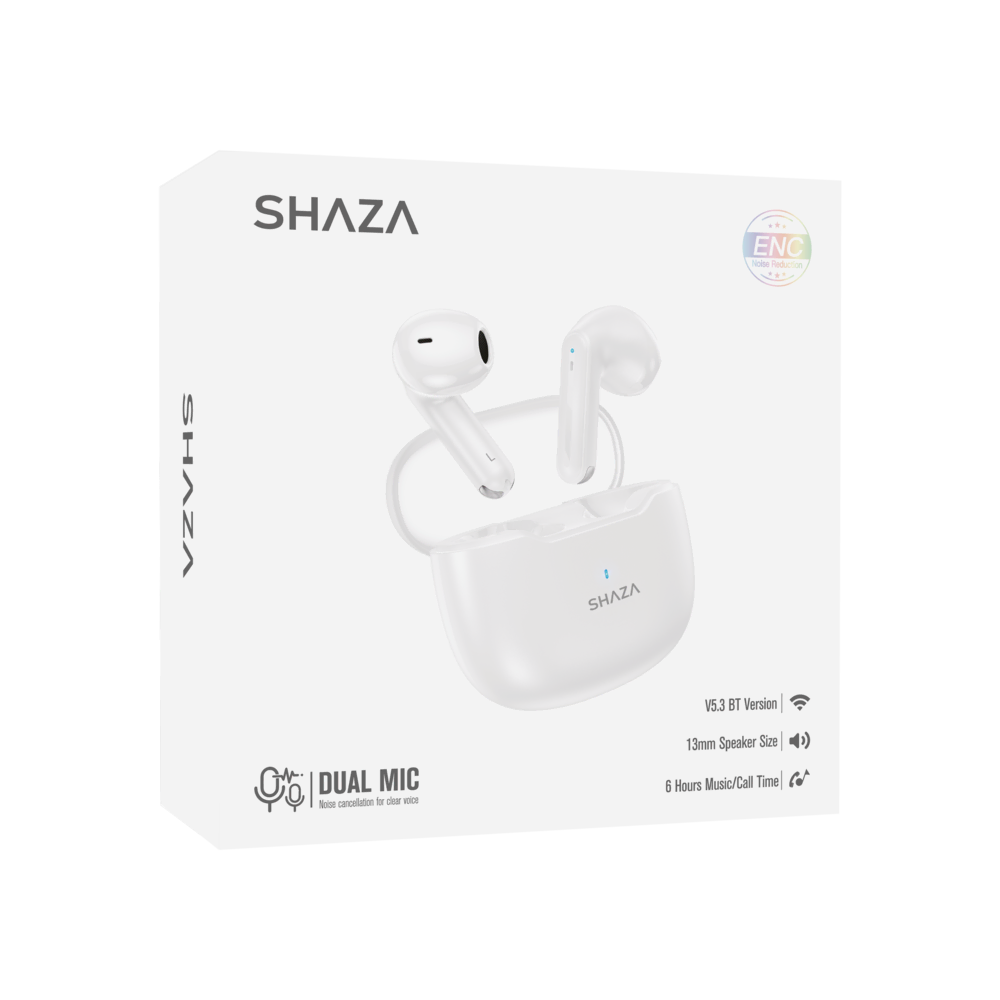 SHAZA Air7 Bluetooth Kulaklık Beyaz Kulaklık