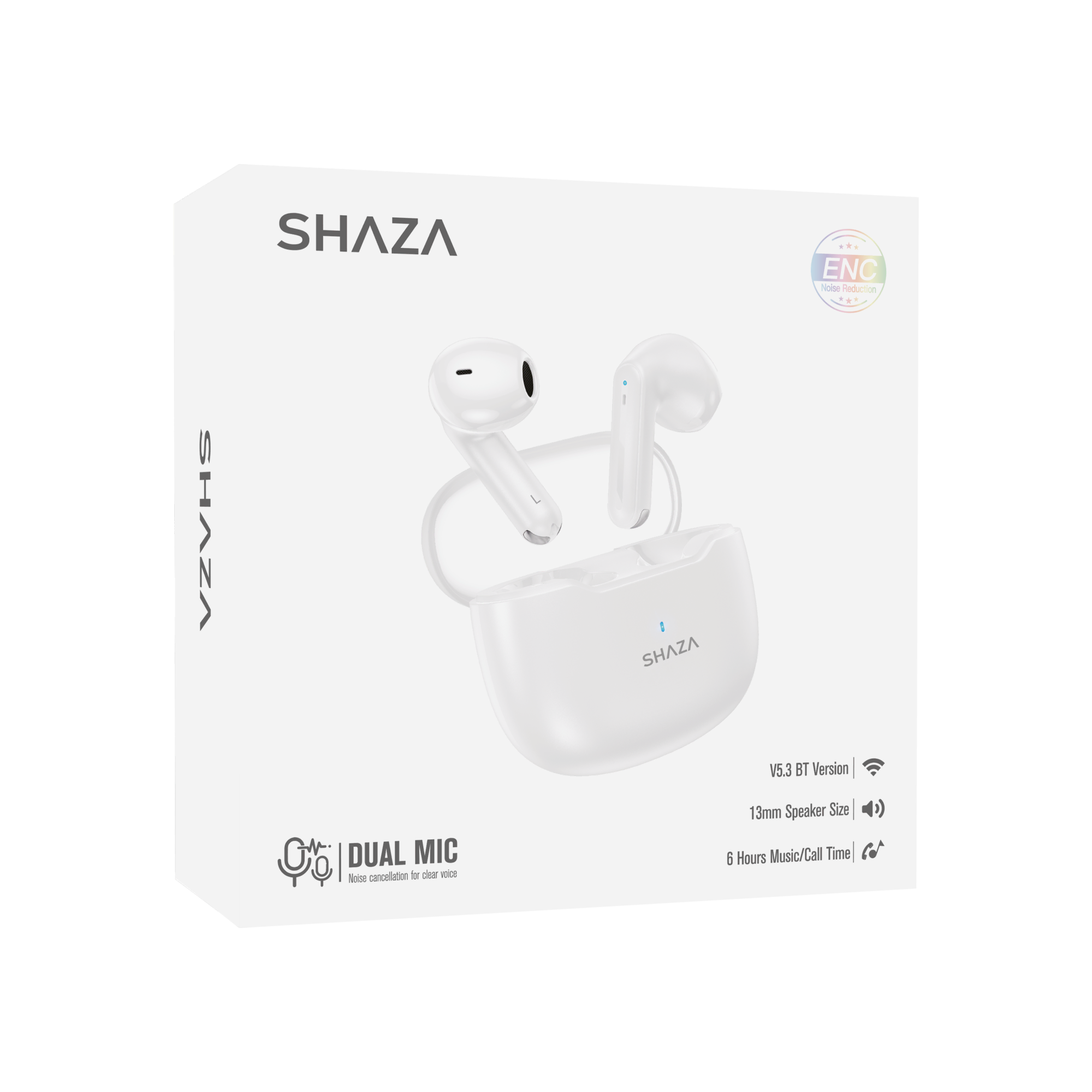 SHAZA Air7 Bluetooth Kulaklık Beyaz Kulaklık
