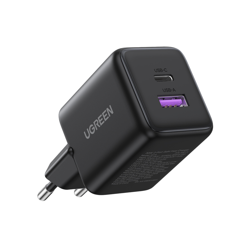 UGREEN 30W 2 Portlu Hızlı Şarj Cihzı Syh Cep Telefonu Aksesuarları