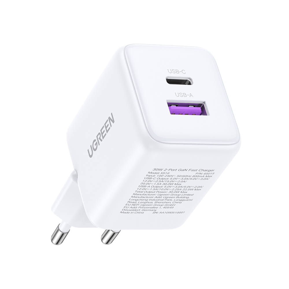 UGREEN 30W 2 Portlu Hızlı Şarj Cihzı Byz Cep Telefonu Aksesuarları