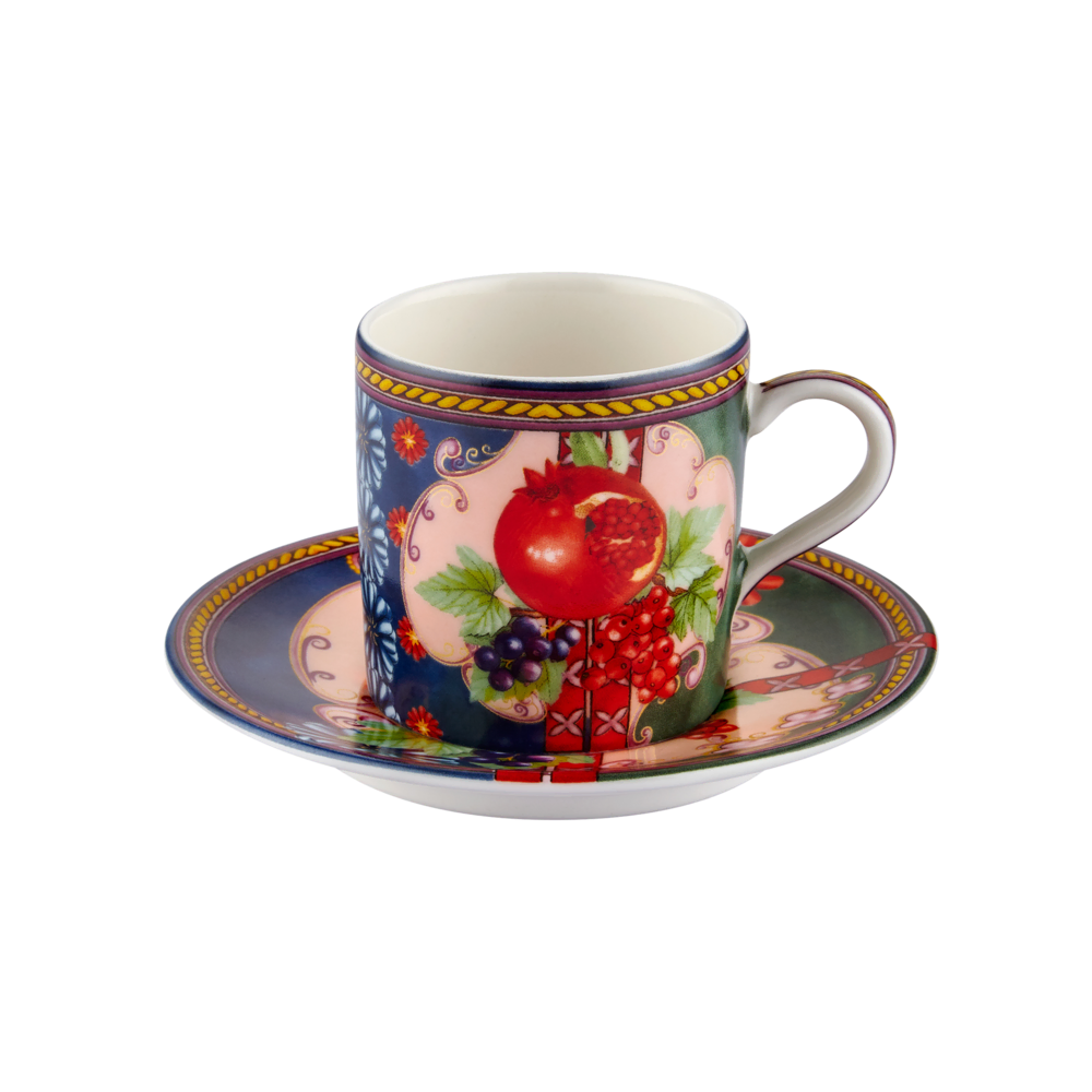 Chiara Alessi Capri Yeşil Metal Kutu Kahve Fincanları