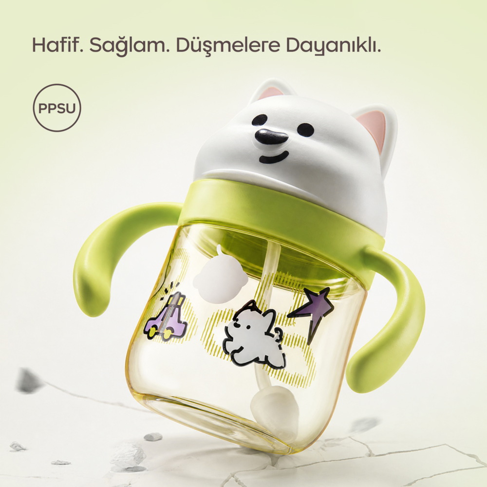 Bc Babycare WESTIE SIPPY CUP GREEN Anne & Bebek Ürünleri&nbsp;(Fotoğraf 2/9)