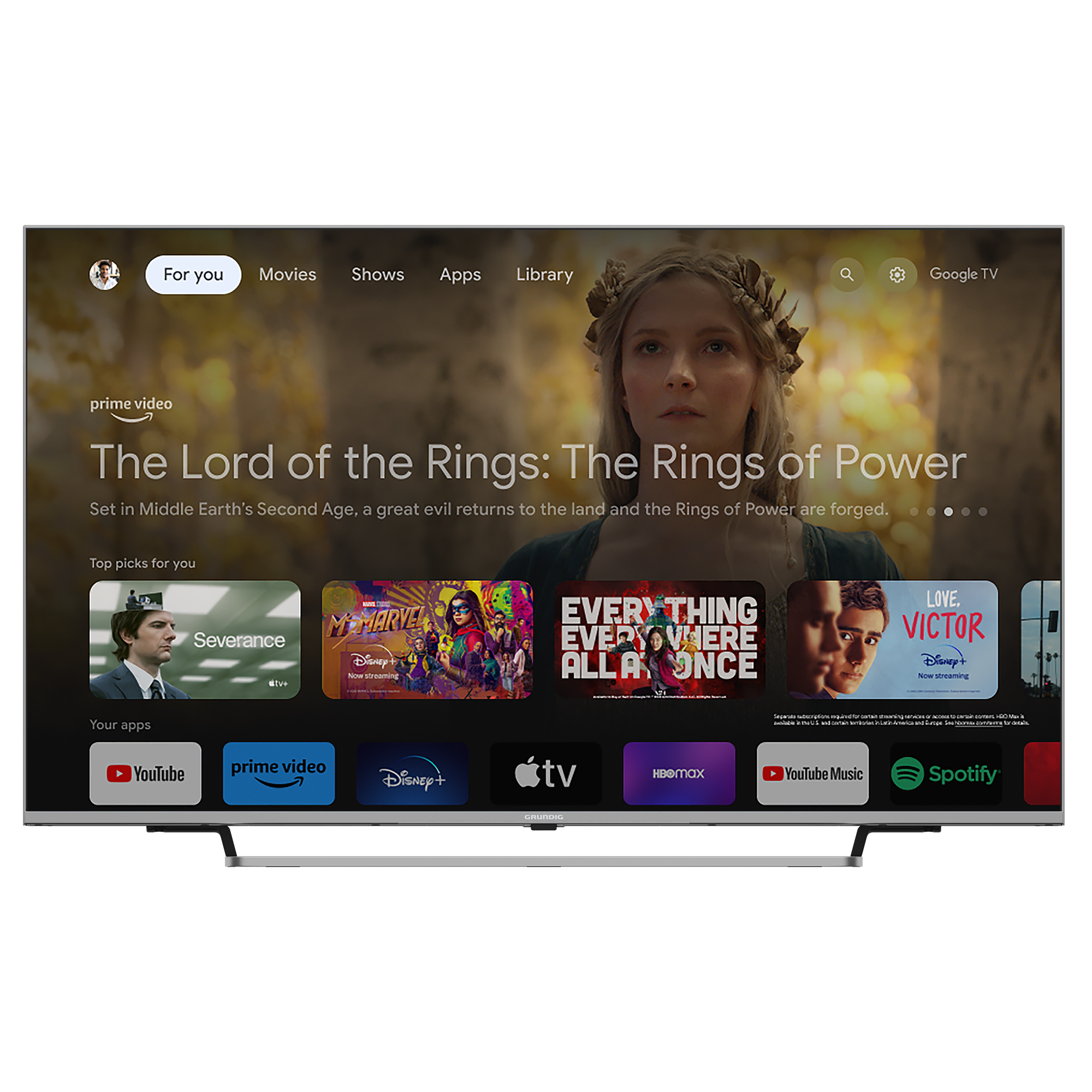 PARIS 75 GHU 9055 4K NANO UHD+GOOGLE TV Grundig TV